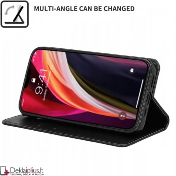 Telone dirbtinos odos dėklas - juodas (Xiaomi Redmi 9T/Poco M3) Telone dirbtinos odos dėklas - juodas (Xiaomi Redmi 9T/Poco M3)
